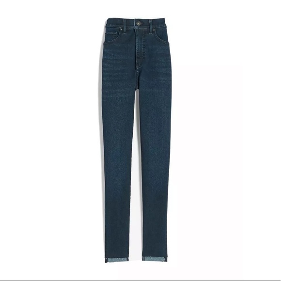 Express High Waisted Supersoft Raw Hem Skinny Jeans Size 12R